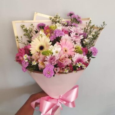 Delicate Pink & Lilac Dream Bouquet – T & Y Flowers Kadawatha